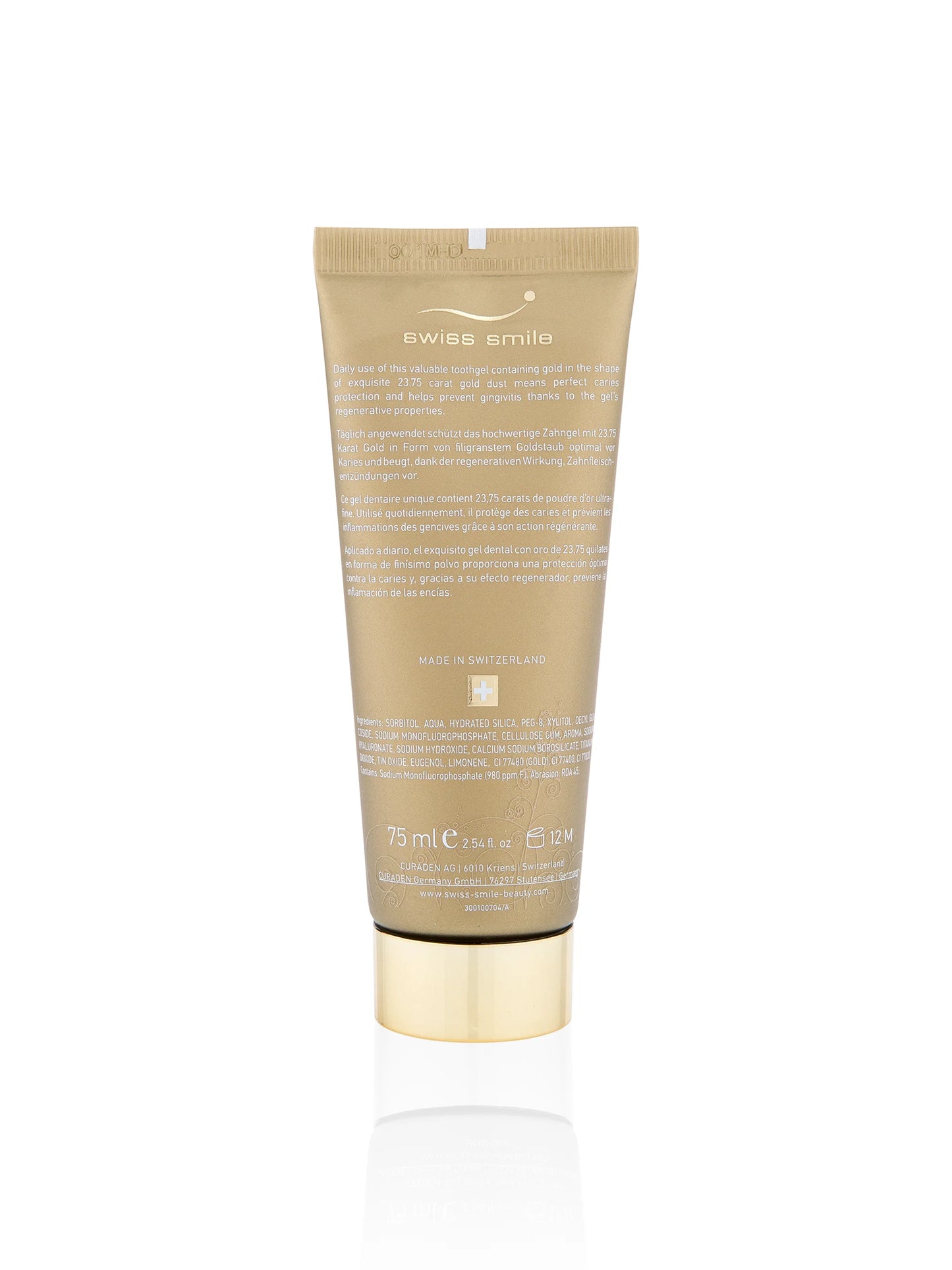 D'Or Golden Set Toothpaste & Toothbrush