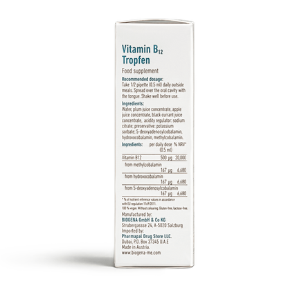 Vitamin B12 drops (liquid)